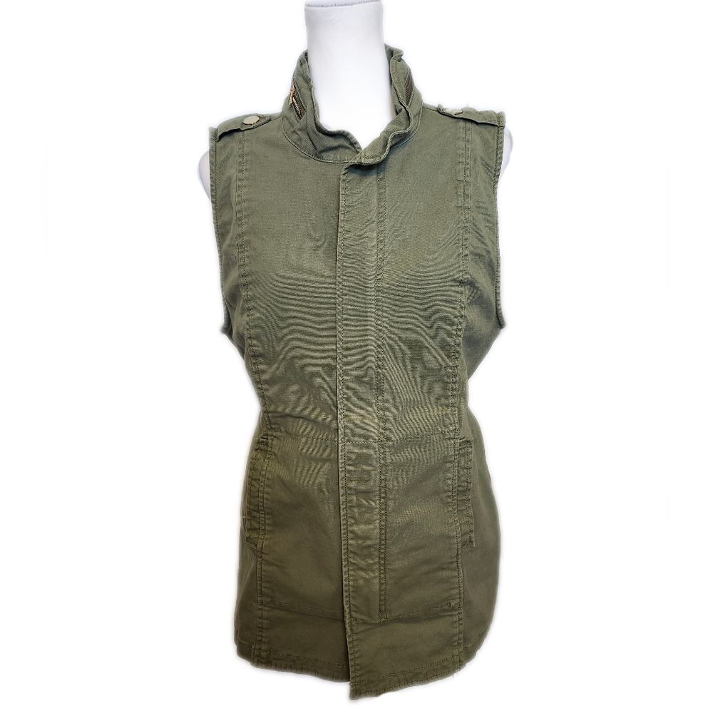 CAbi style #5101 Explorer Vest Olive Army Green Utility Military jacket, Small